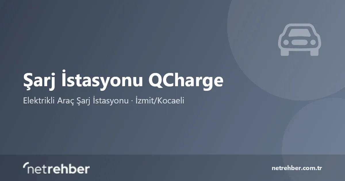 Şarj İstasyonu QCharge kapak görseli