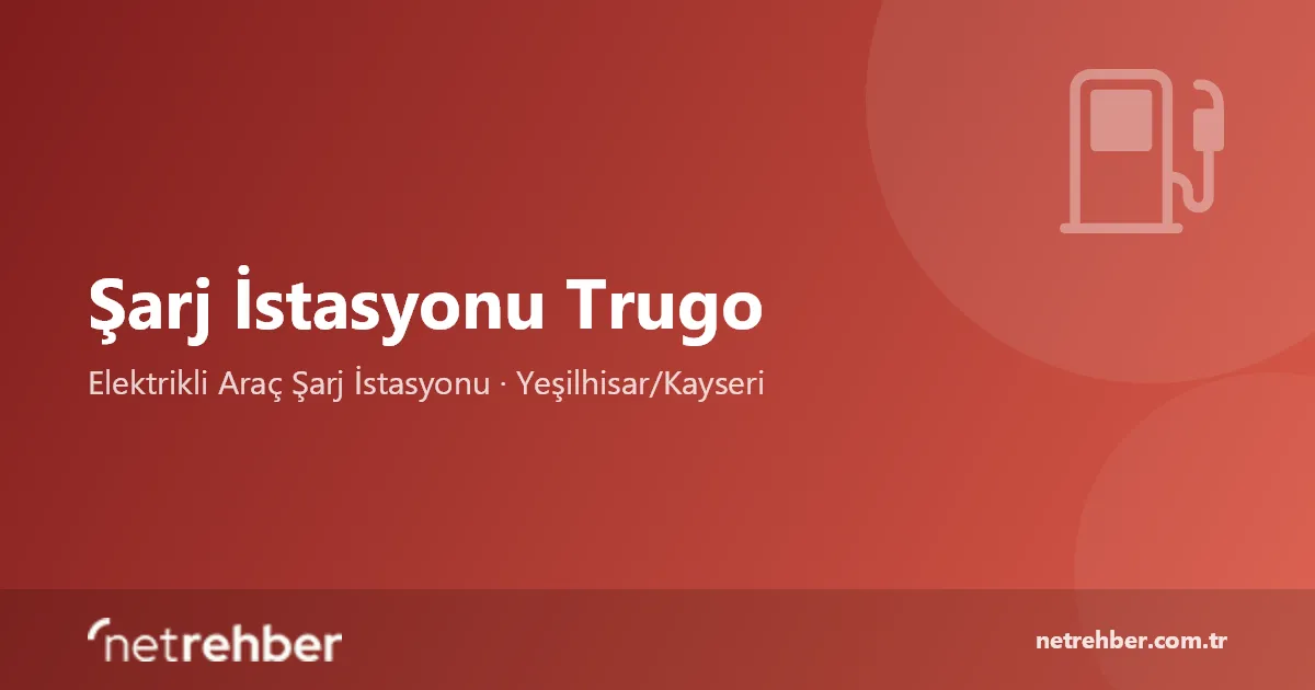 Şarj İstasyonu Trugo kapak görseli