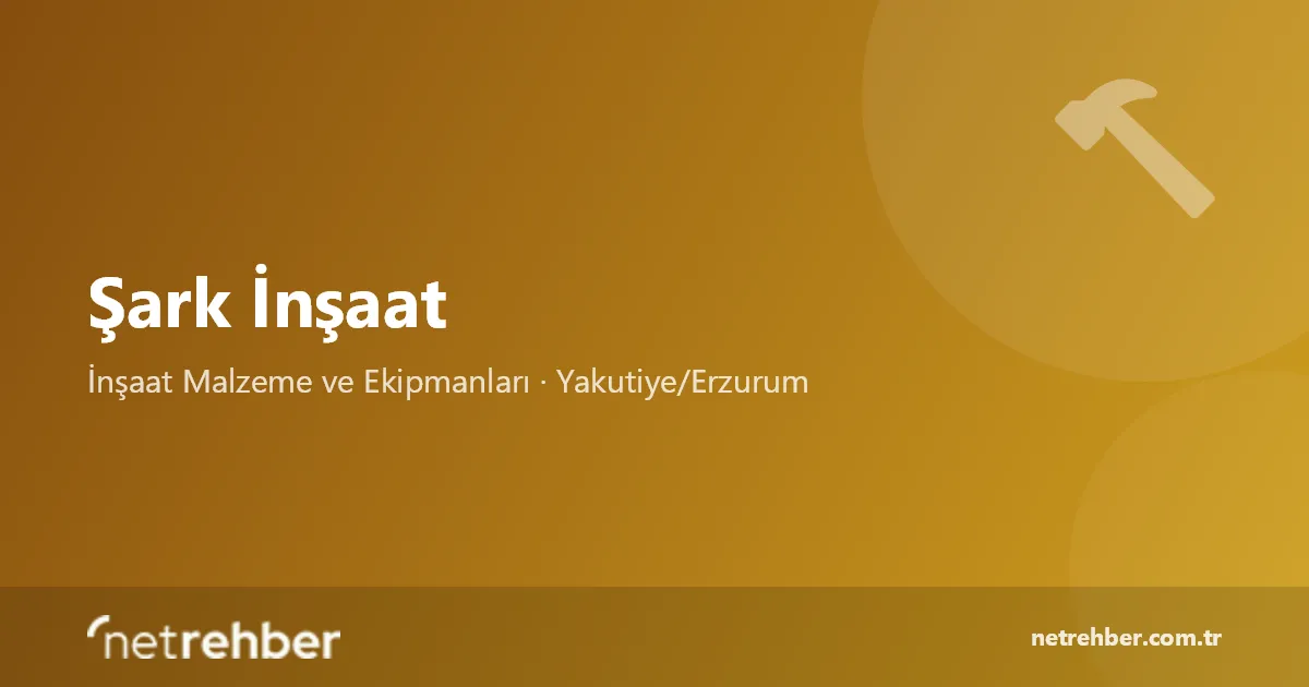 Şark İnşaat kapak görseli