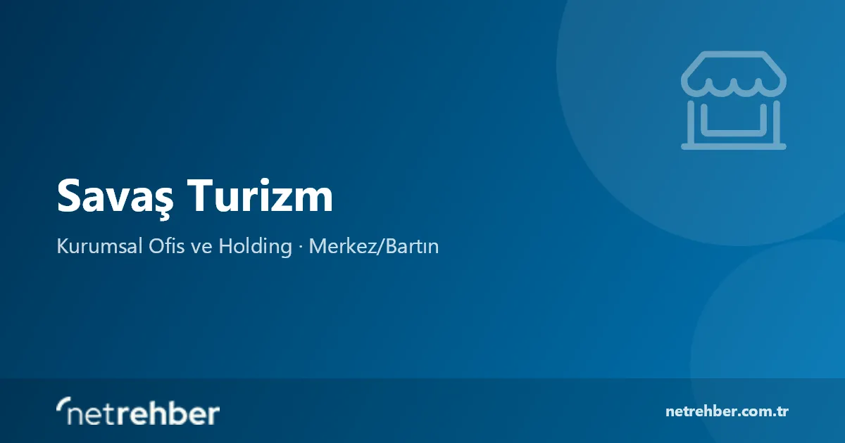 Savaş Turizm kapak görseli
