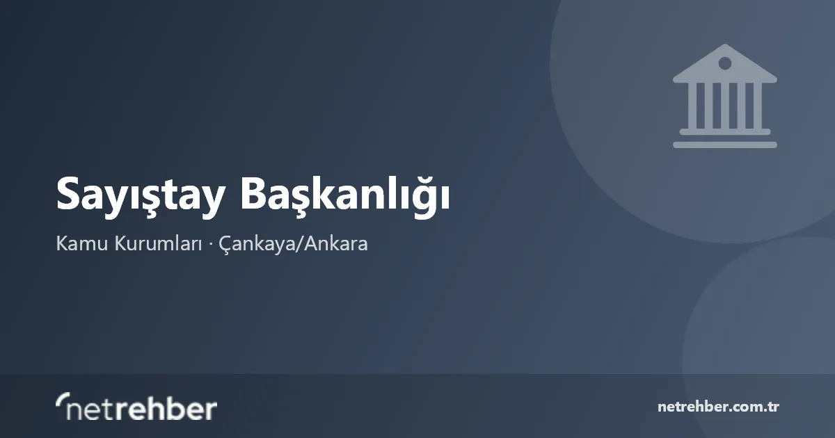 Sayıştay Başkanlığı kapak görseli