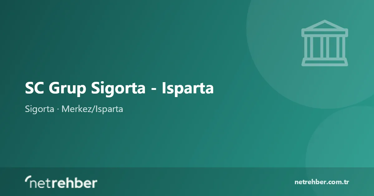 SC Grup Sigorta - Isparta kapak görseli