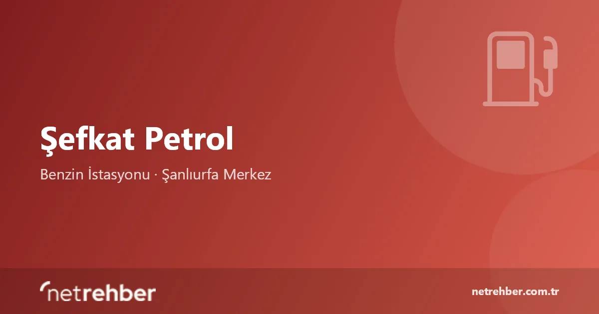 Şefkat Petrol kapak görseli