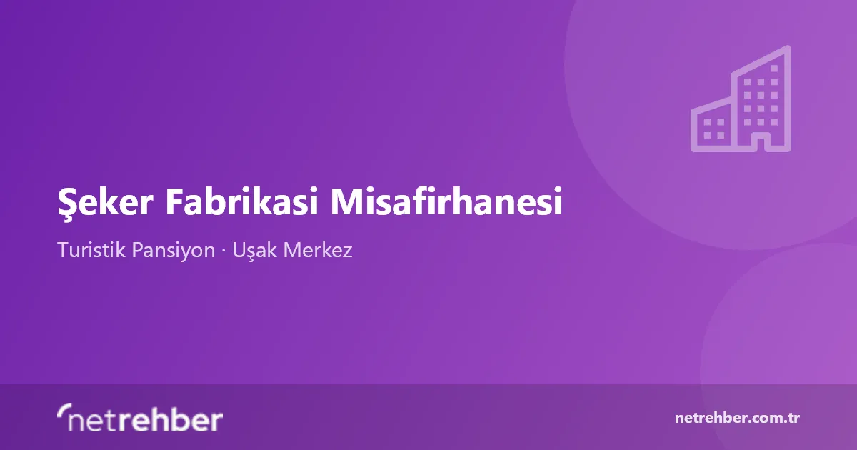 Şeker Fabrikasi Misafirhanesi kapak görseli