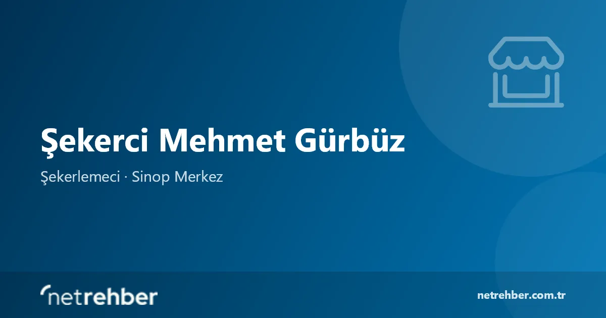Şekerci Mehmet Gürbüz kapak görseli