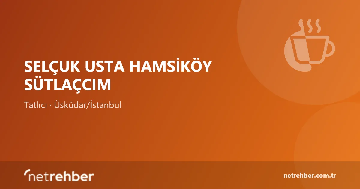 Selçuk Usta Hamsiköy Sütlaçcım kapak görseli