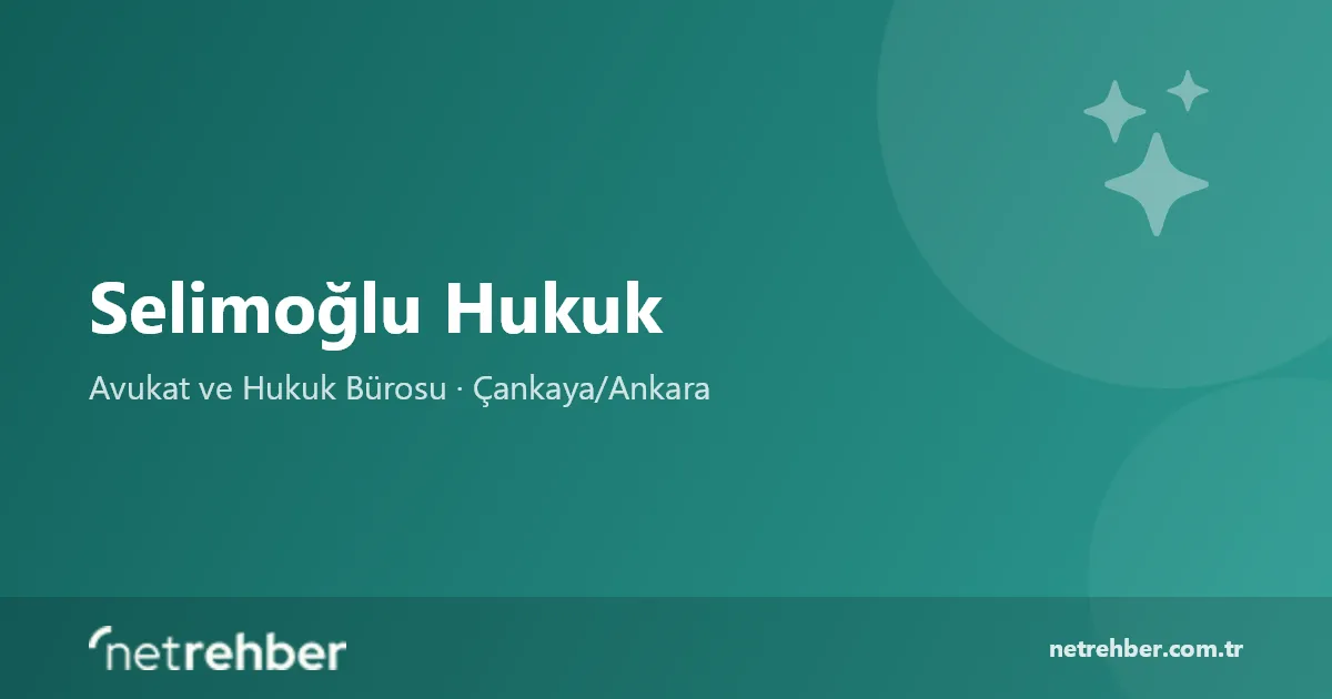 Selimoğlu Hukuk kapak görseli