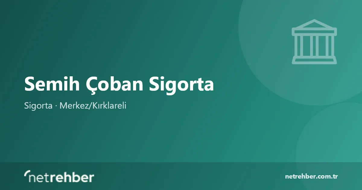Semih Çoban Sigorta kapak görseli