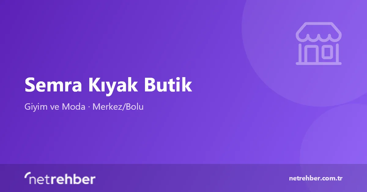 Semra Kıyak Butik kapak görseli