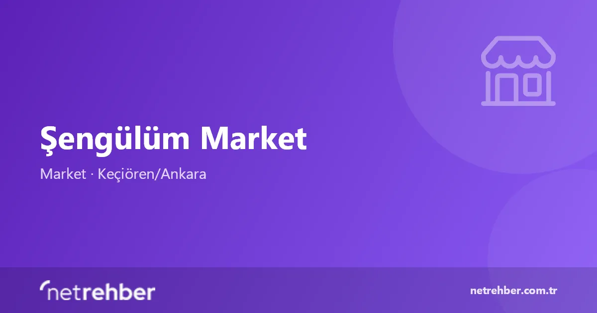 Şengülüm Market kapak görseli