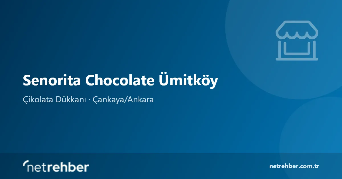 Senorita Chocolate Ümitköy kapak görseli
