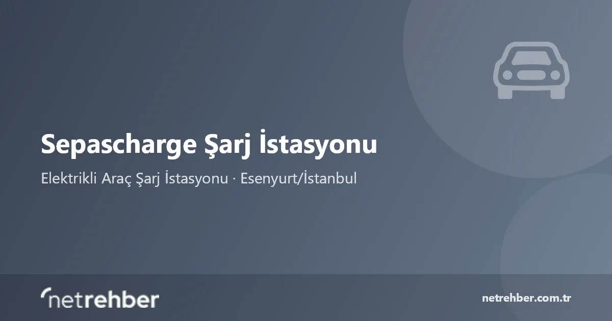 Sepascharge Şarj İstasyonu kapak görseli