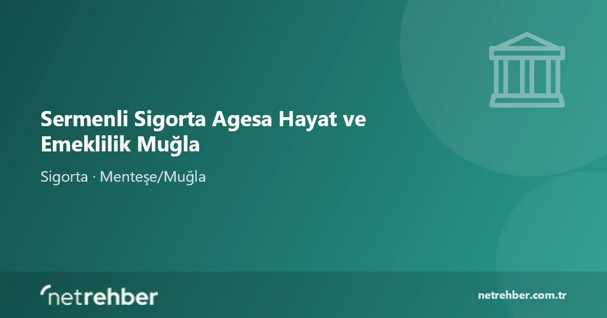 Sermenli Sigorta Agesa Hayat ve Emeklilik Muğla kapak görseli