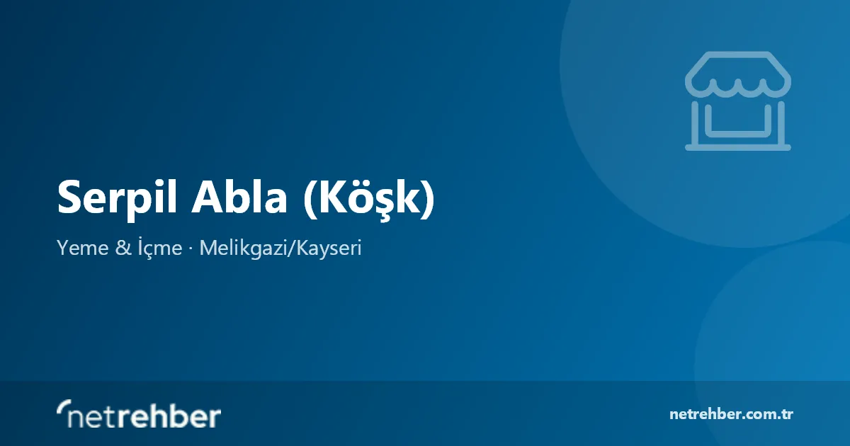 Serpil Abla (Köşk) kapak görseli