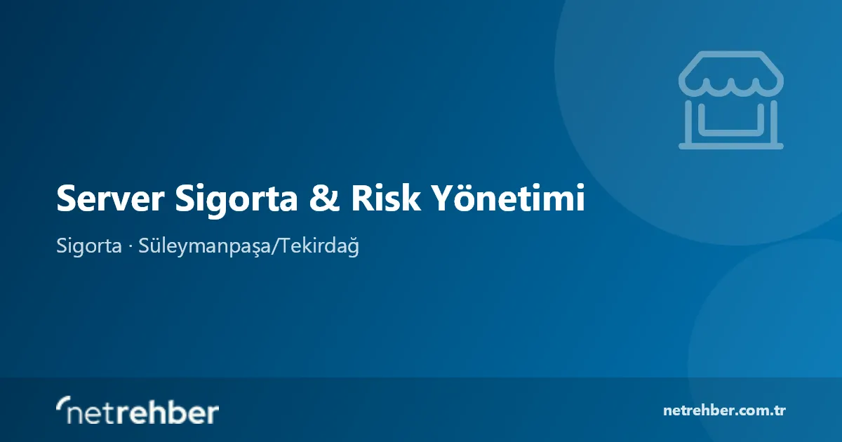 Server Sigorta & Risk Yönetimi kapak görseli