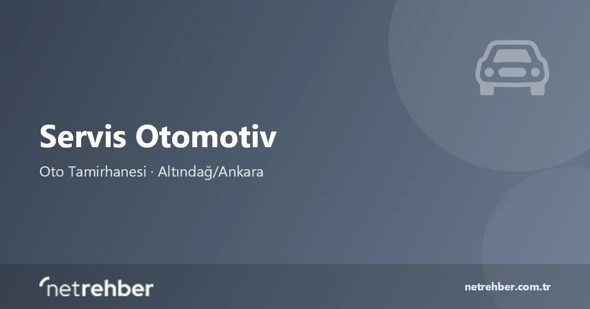 Servis Otomotiv kapak görseli