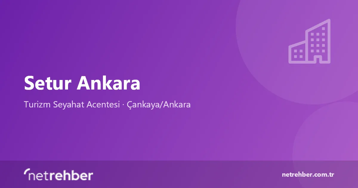 Setur Ankara kapak görseli