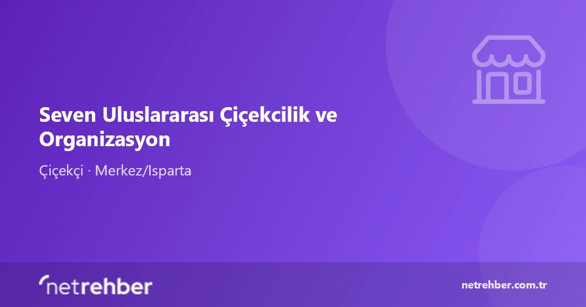 Seven Uluslararası Çiçekcilik ve Organizasyon kapak görseli