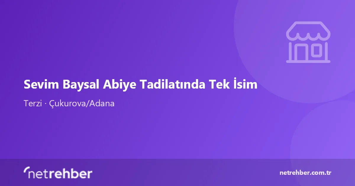 Sevim Baysal Abiye Tadilatında Tek İsim kapak görseli