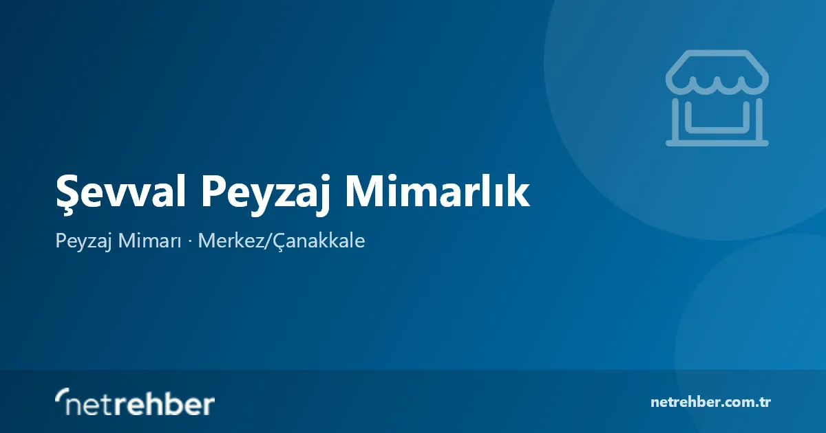 Şevval Peyzaj Mimarlık kapak görseli