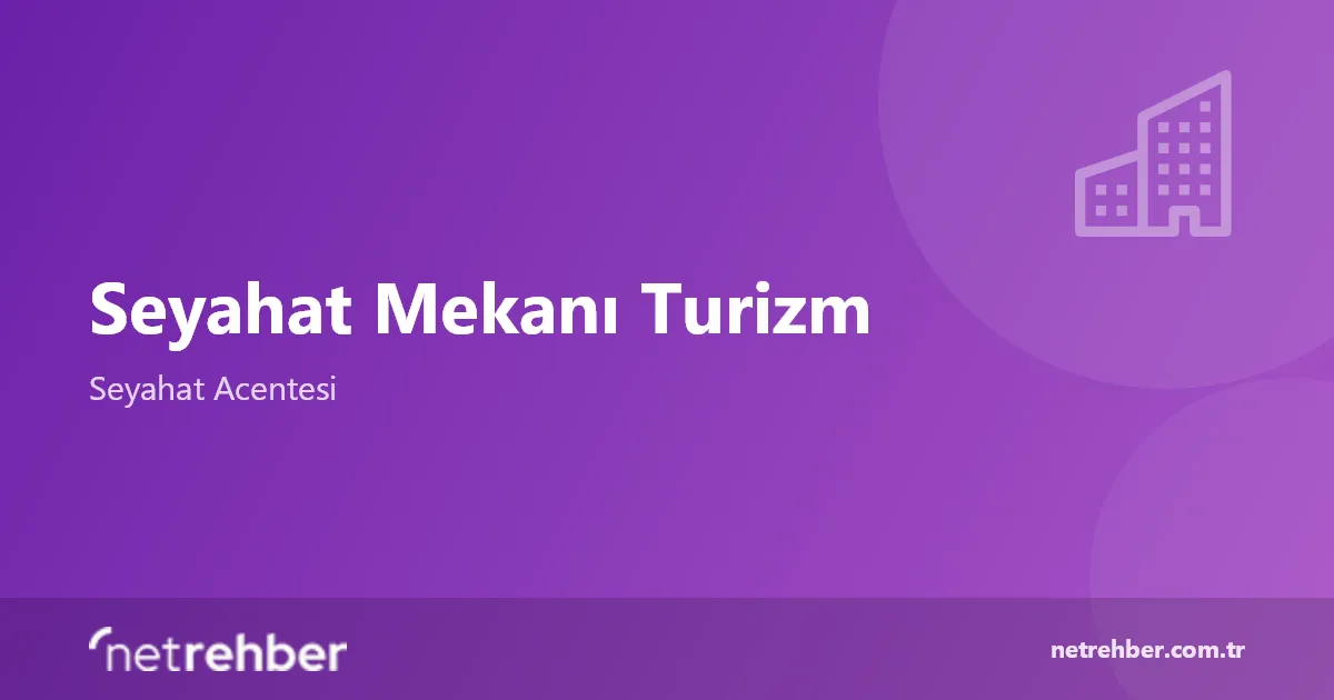 Seyahat Mekanı Turizm kapak görseli