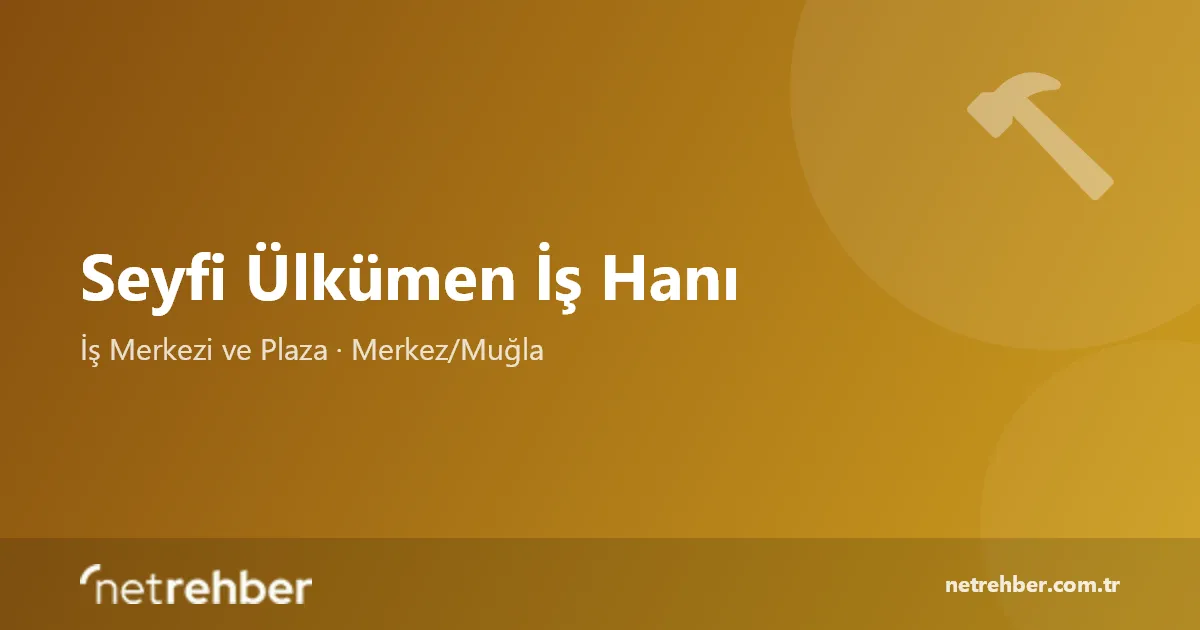 Seyfi Ülkümen İş Hanı kapak görseli