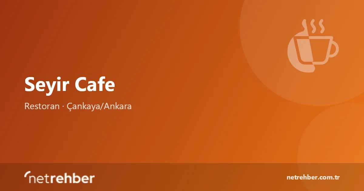 Seyir Cafe kapak görseli