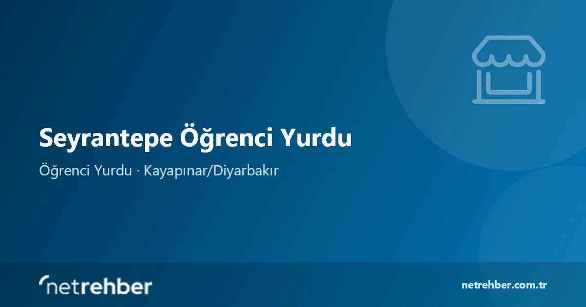 Seyrantepe Öğrenci Yurdu kapak görseli