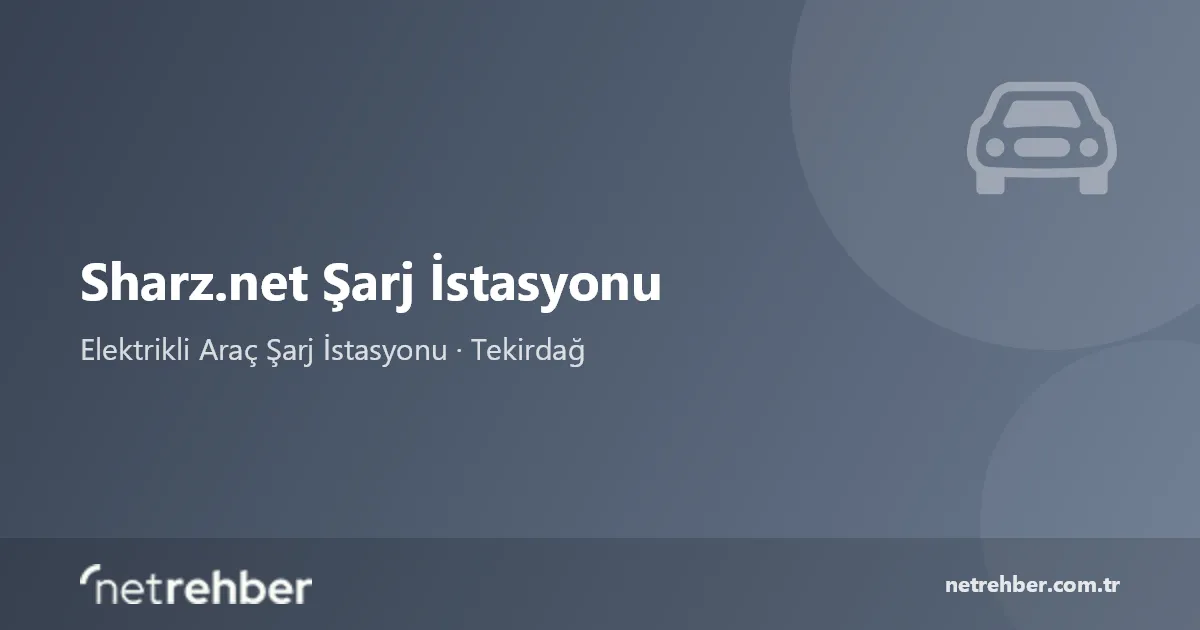 Sharz.net Şarj İstasyonu kapak görseli