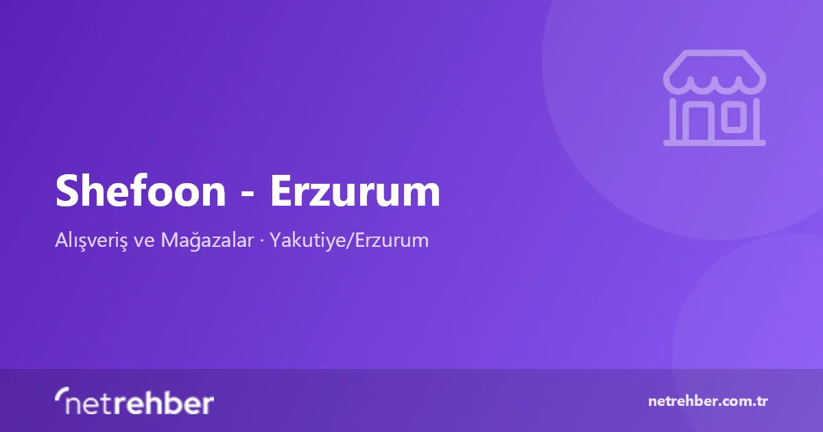 Shefoon - Erzurum kapak görseli