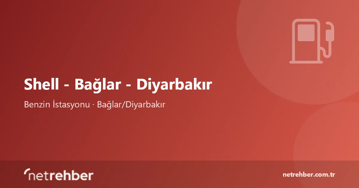 Shell - Bağlar - Diyarbakır kapak görseli