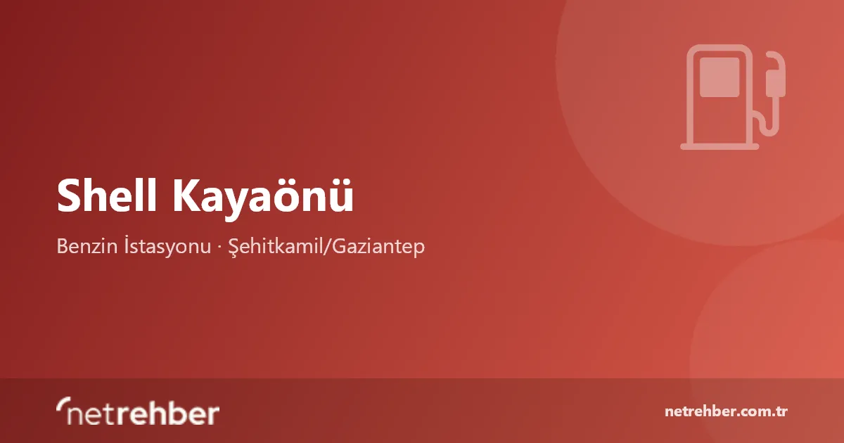 Shell Kayaönü kapak görseli