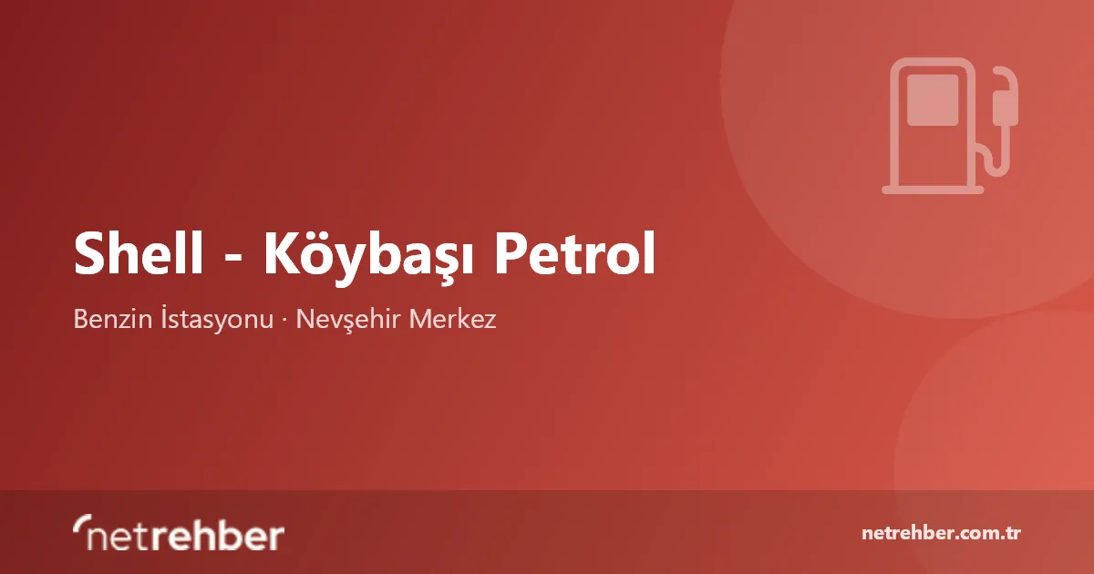 Shell - Köybaşı Petrol kapak görseli