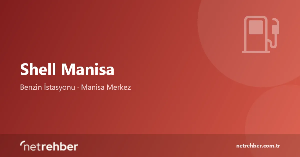 Shell Manisa kapak görseli