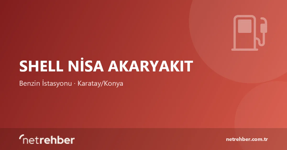 Shell Nisa Akaryakıt kapak görseli