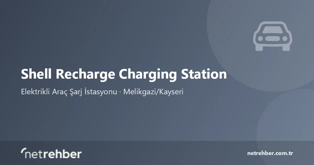Shell Recharge Charging Station kapak görseli