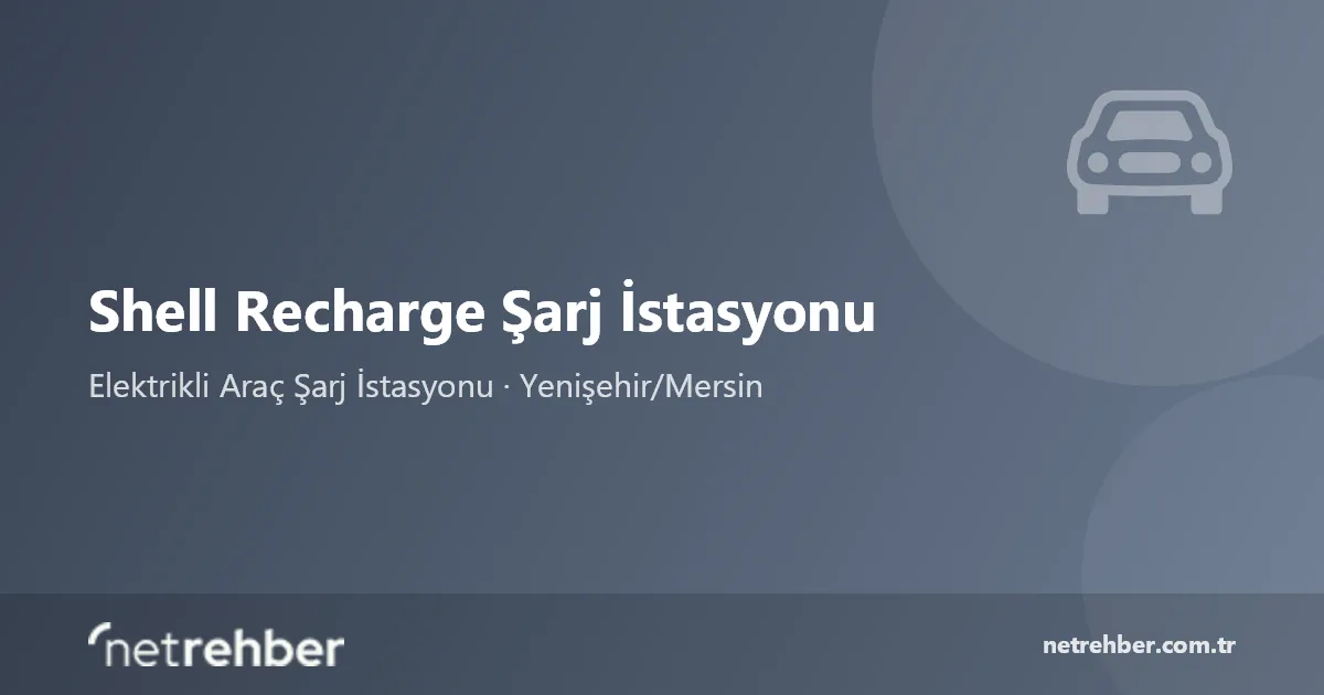 Shell Recharge Şarj İstasyonu kapak görseli