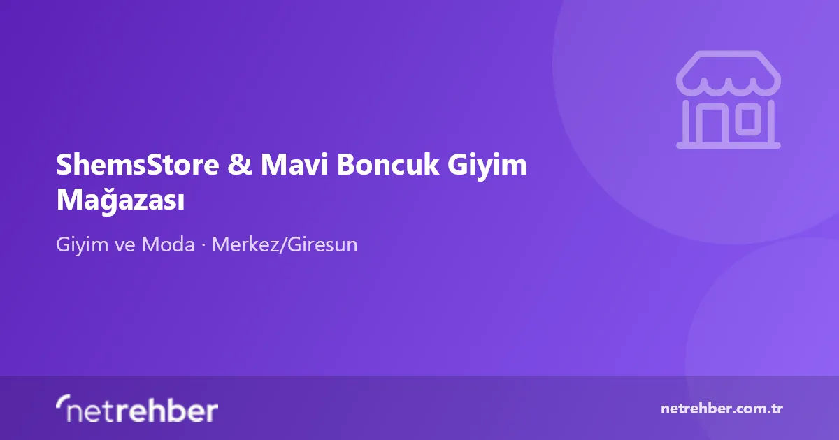 ShemsStore & Mavi Boncuk Giyim Mağazası kapak görseli
