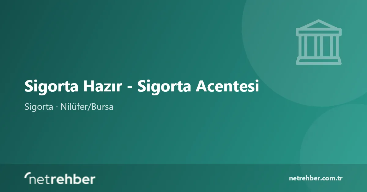 Sigorta Hazır - Sigorta Acentesi kapak görseli