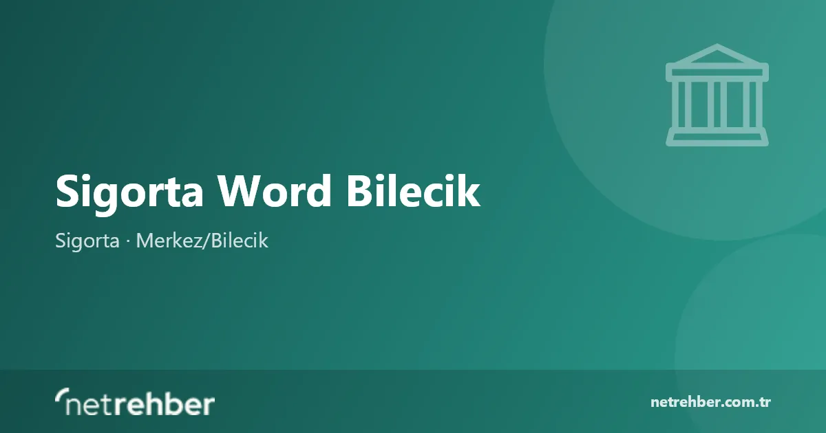 Sigorta Word Bilecik kapak görseli