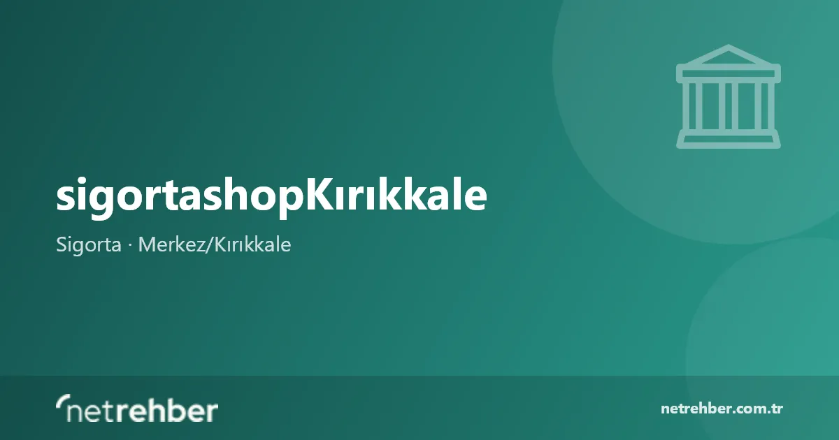 sigortashopKırıkkale kapak görseli