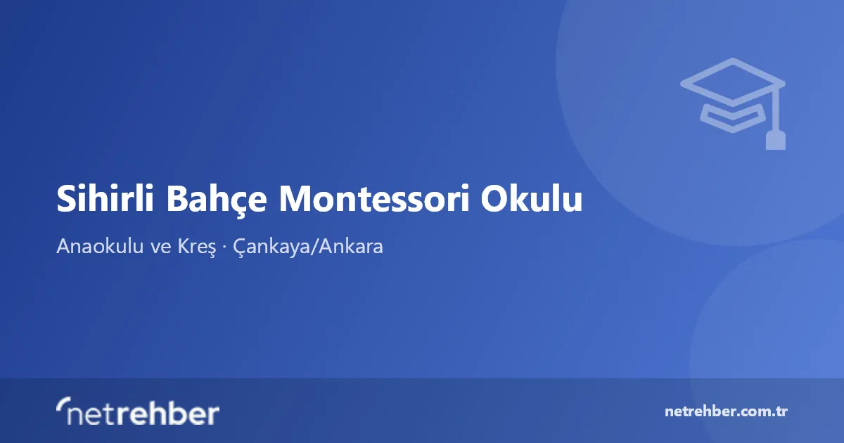 Sihirli Bahçe Montessori Okulu kapak görseli