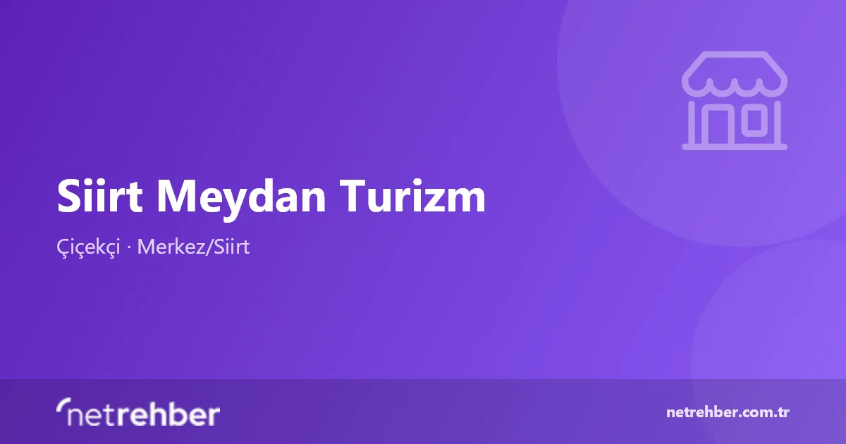 Siirt Meydan Turizm kapak görseli