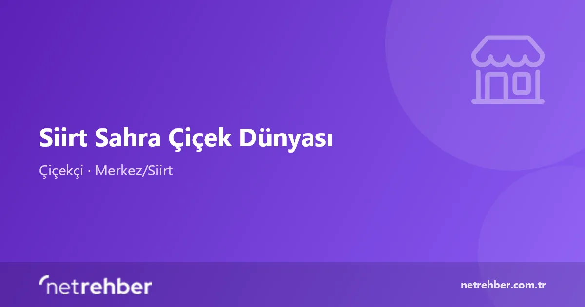 Siirt Sahra Çiçek Dünyası kapak görseli