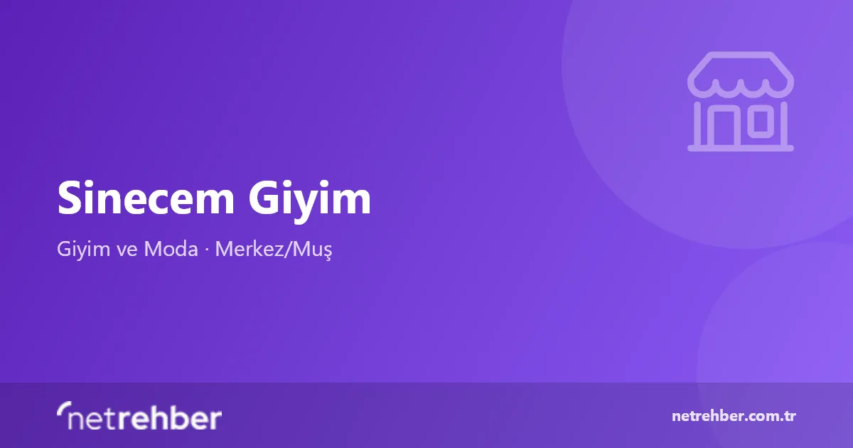 Sinecem Giyim kapak görseli