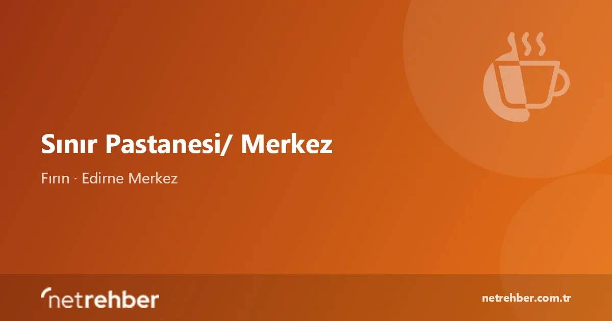 Sınır Pastanesi/ Merkez kapak görseli