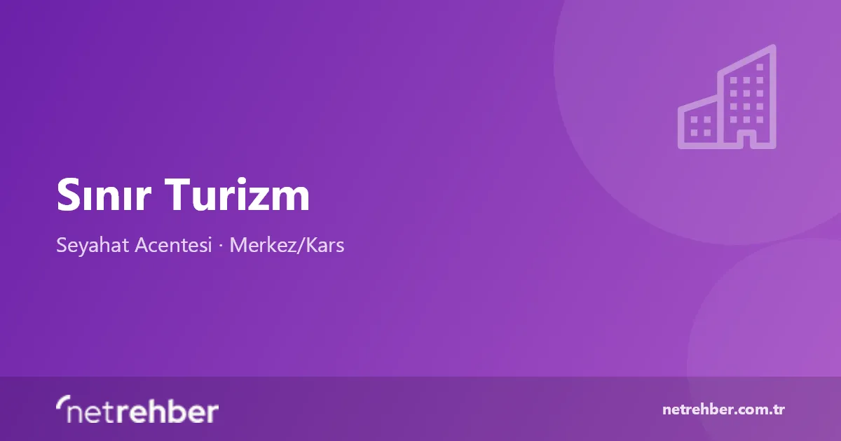 Sınır Turizm kapak görseli