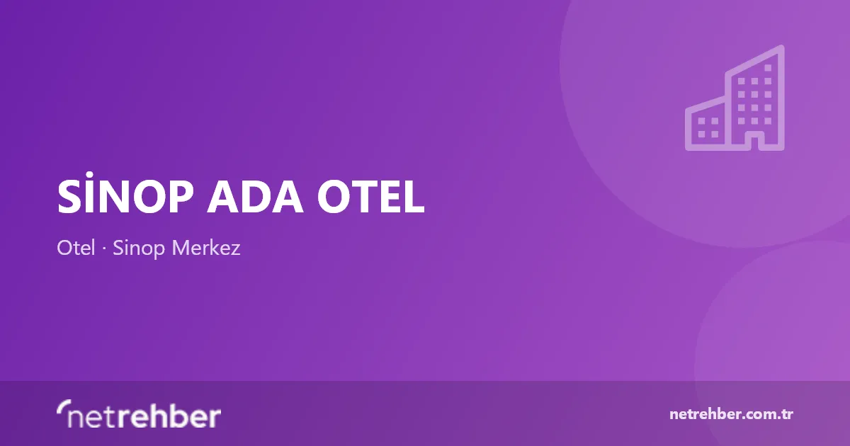 Sinop Ada Otel kapak görseli