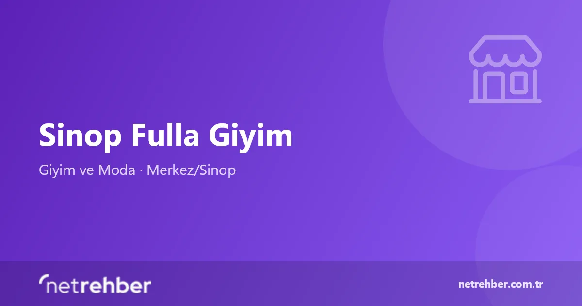 Sinop Fulla Giyim kapak görseli