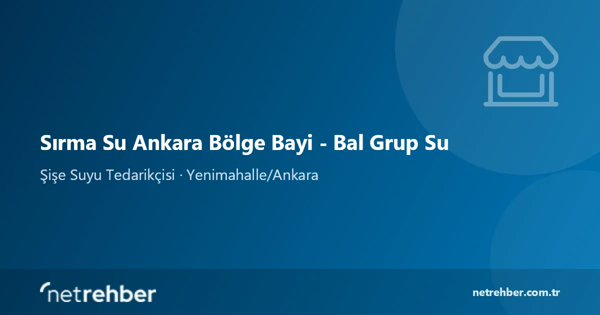 Sırma Su Ankara Bölge Bayi - Bal Grup Su kapak görseli